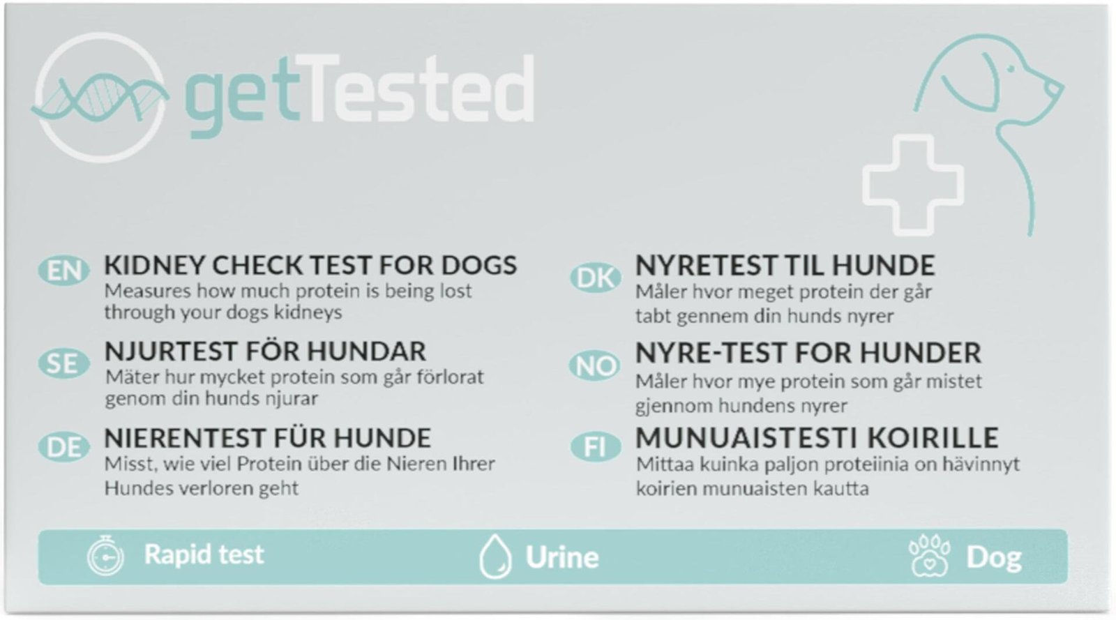 Get Tested Njurfunktionstest för hundar 3 st