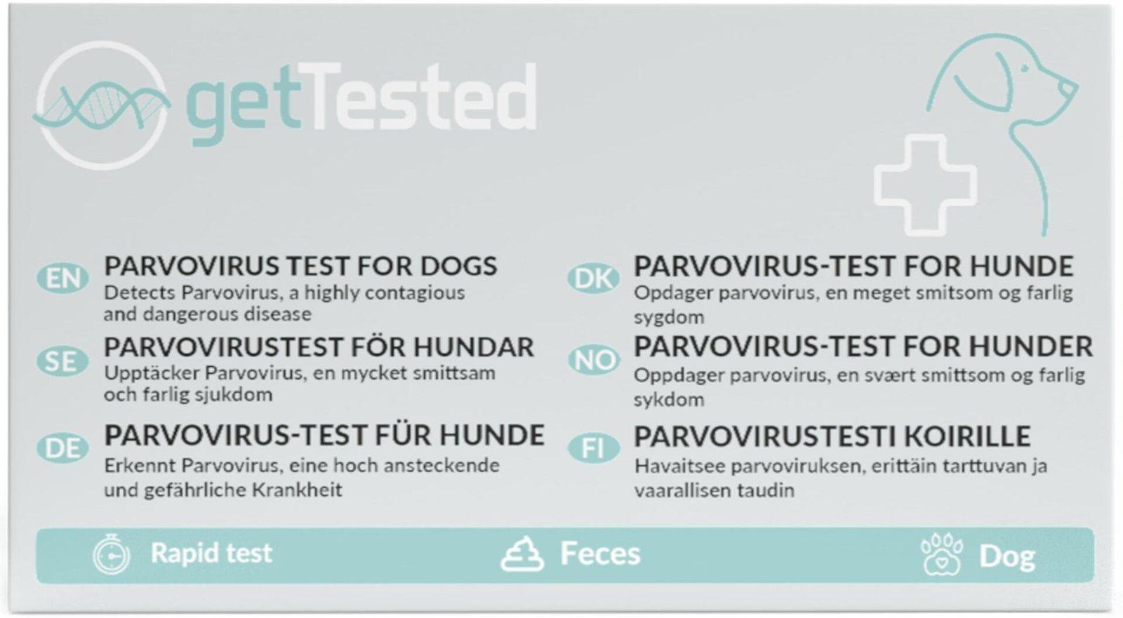 Get Tested Parvovirus-test för hundar 1 st