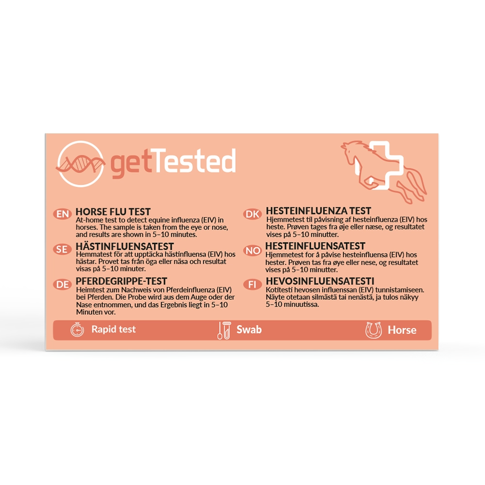 Get Tested Hästinfluensatest 1 st