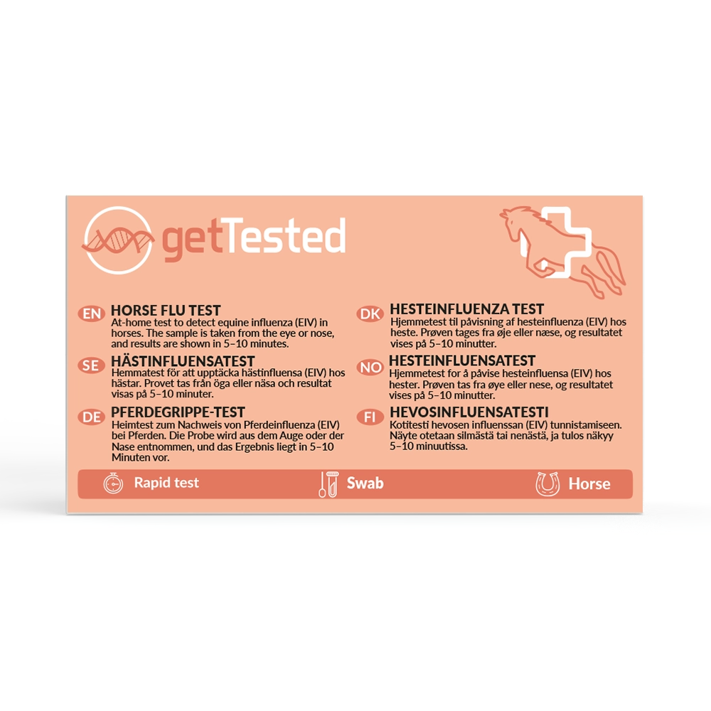 Get Tested Hästinfluensatest 1 st