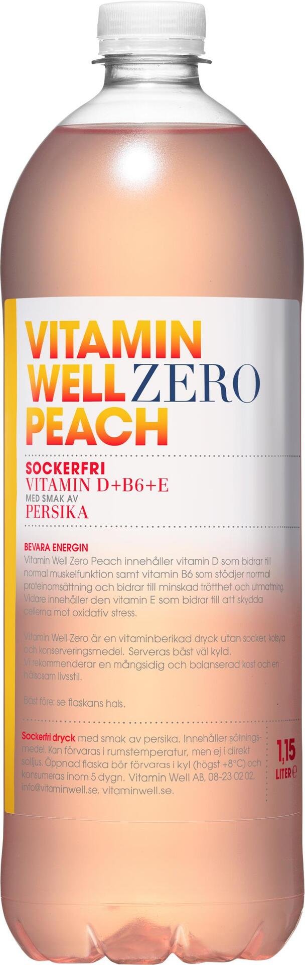 Vitamin Well Peach Zero