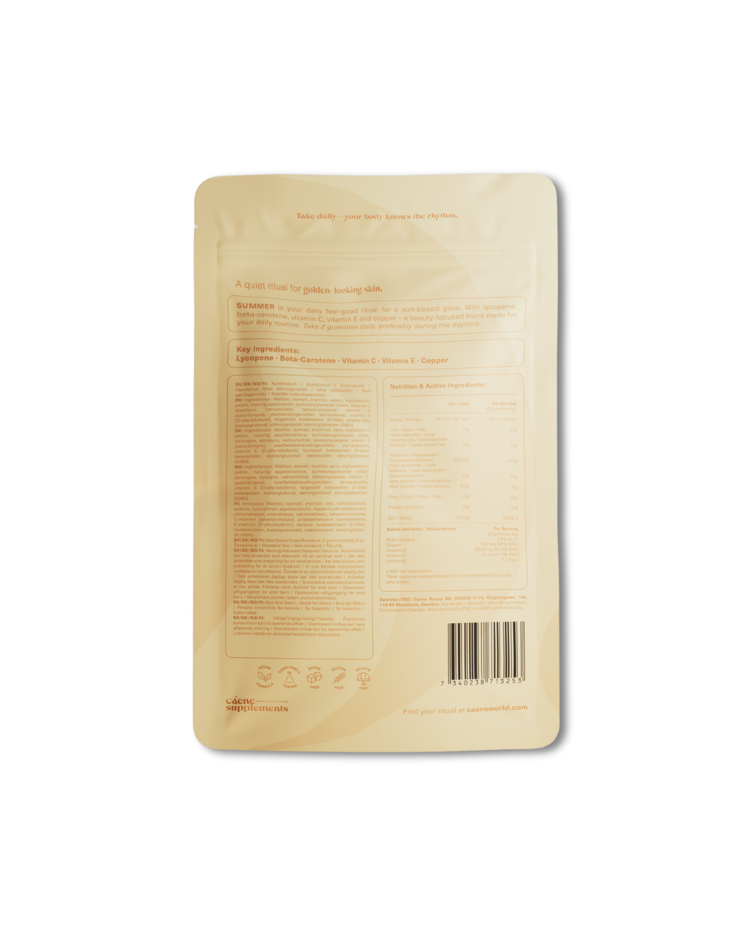Caene Summer Sun & Glow Gummies 60 st
