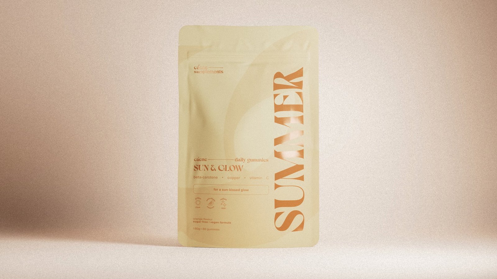 Caene Summer Sun & Glow Gummies 60 st