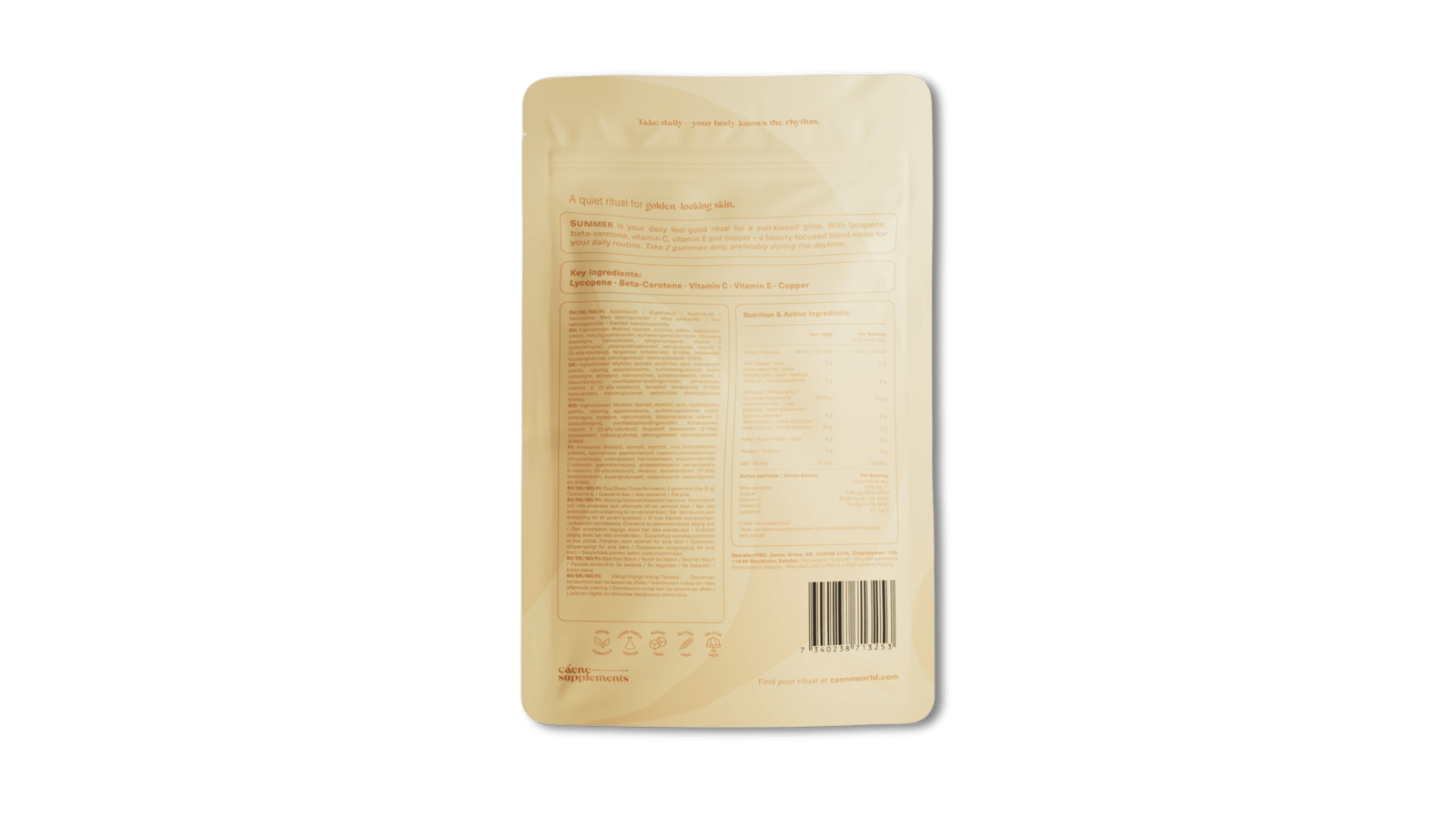 Caene Summer Sun & Glow Gummies 60 st