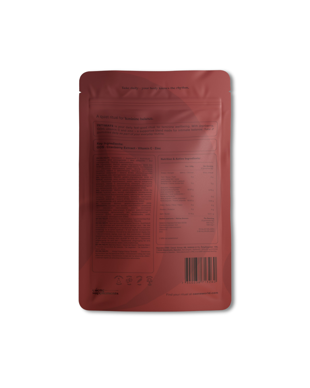Caene Intimate Comfort Gummies 60 st