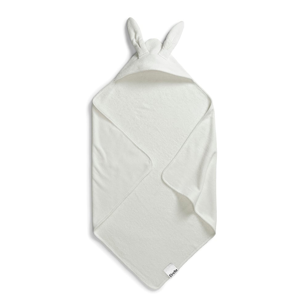 Elodie Hooded Towel Vanilla White Bunny