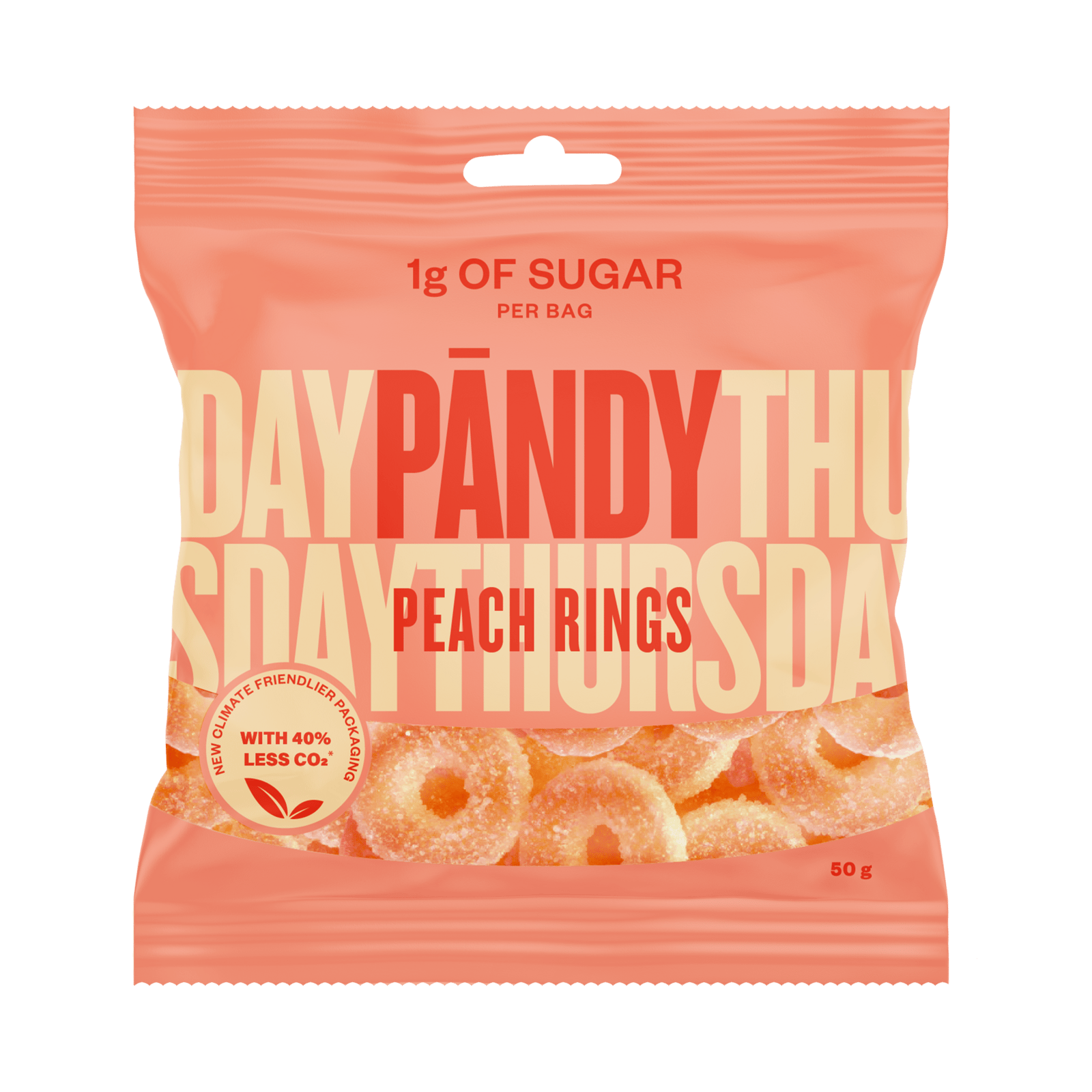 Pändy Candy Peach Rings 50g