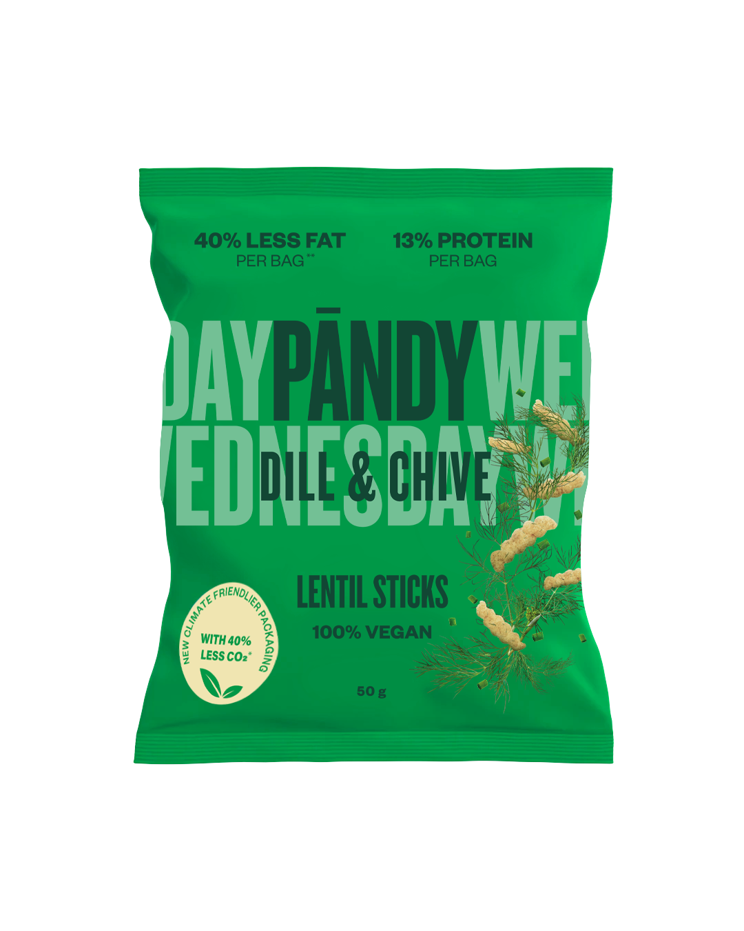 Pändy Lentil Chips Dill & Chive 50g