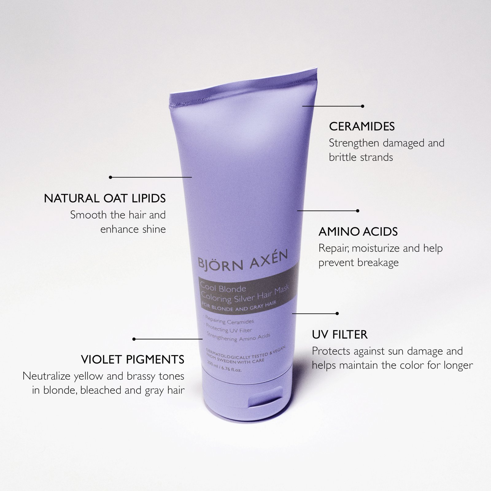 Björn Axén Cool Blonde Coloring Silver Hair Mask 200 ml