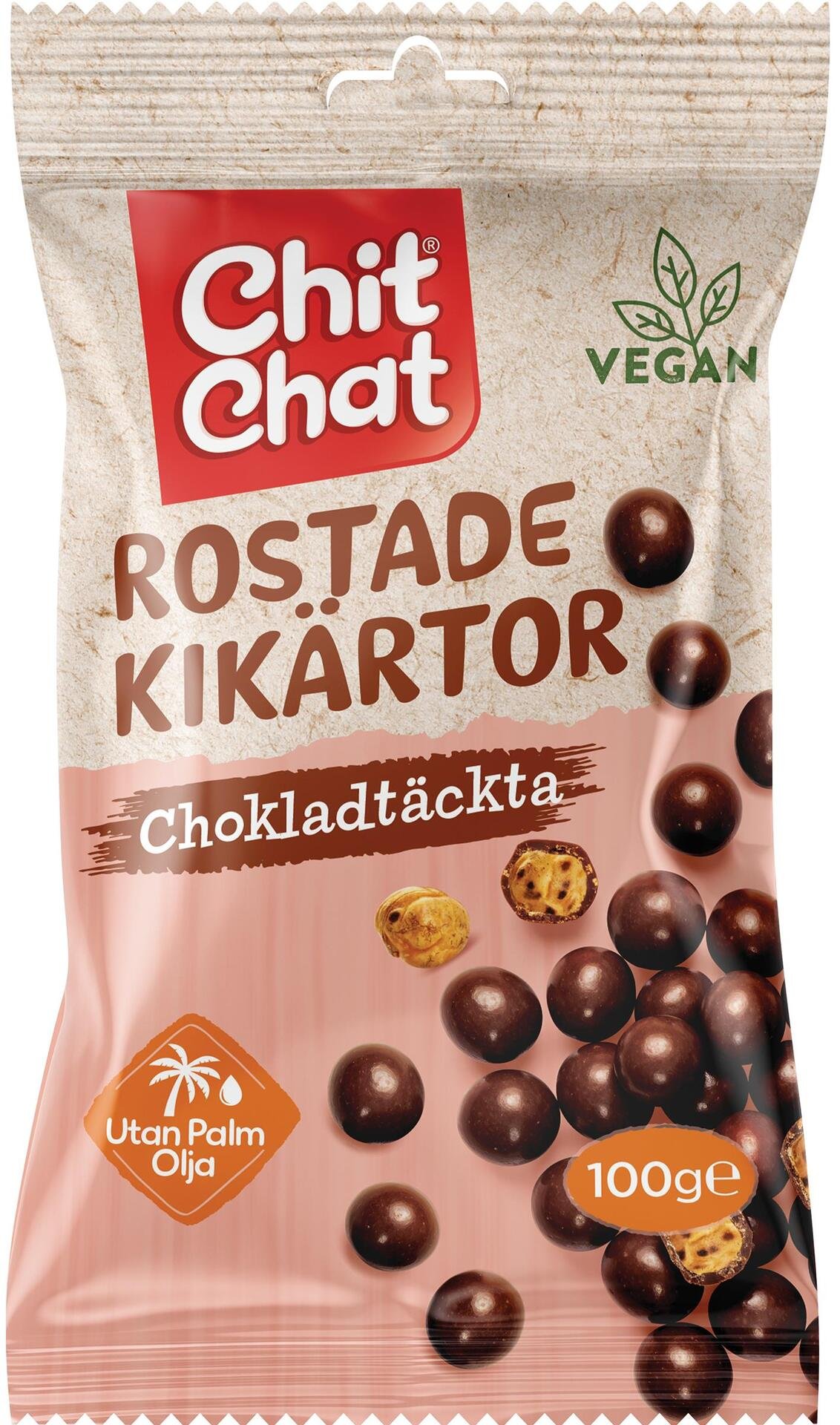 Chit Chat Rostade Kikärtor med Choklad 100 g