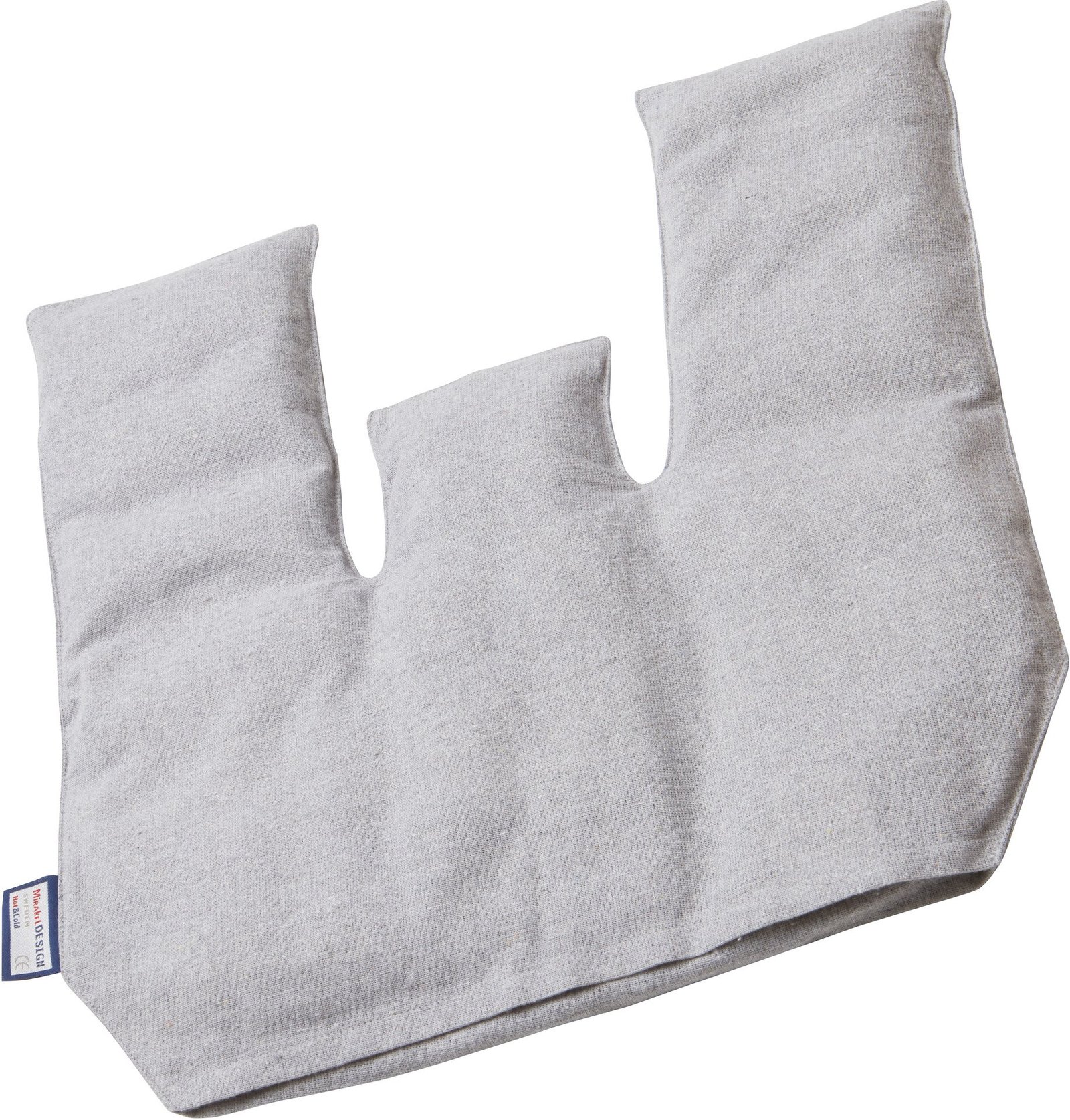 MirakelDESIGN Nack-& Axelkudden Recycle Gråmelerad 1 st