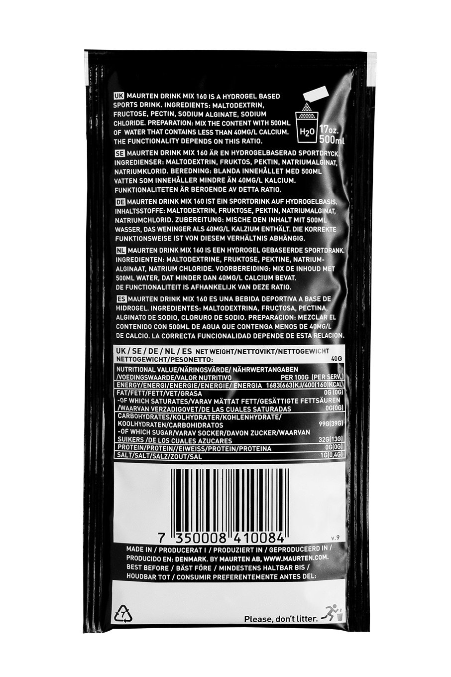 MAURTEN Drink Mix 160 Box 18 portionsförpackningar