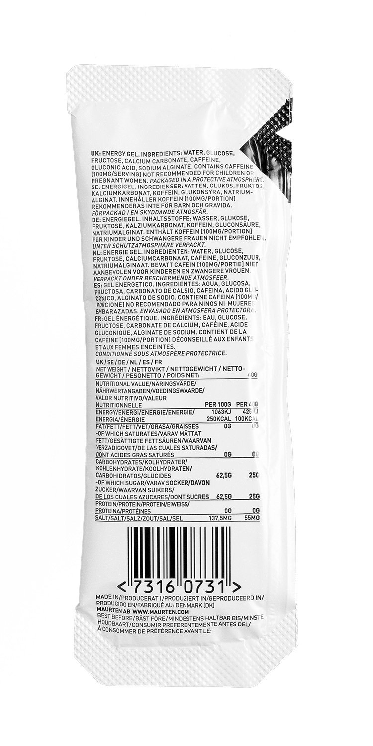 MAURTEN Gel 100 Caf 100 Box 12 portionspåsar