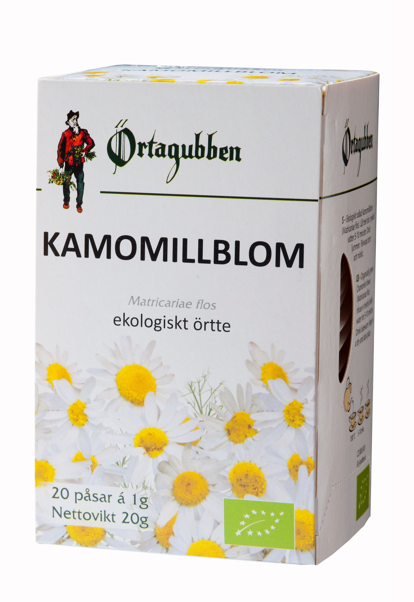 Örtagubben Kamomill blomma Te-påsar 20x1gr