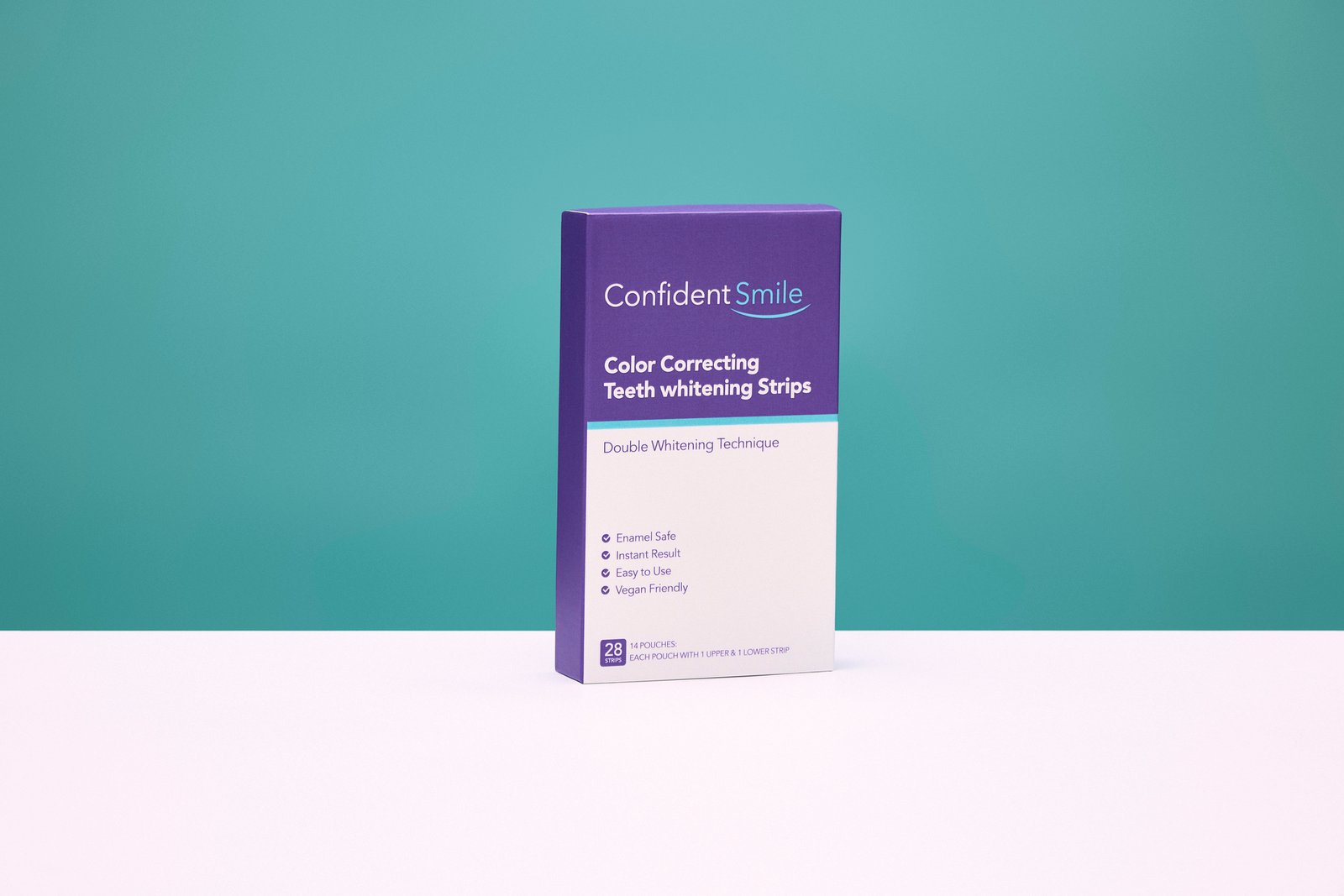 Confident Smile Color Correcting Teeth Whitening Strips 28 st