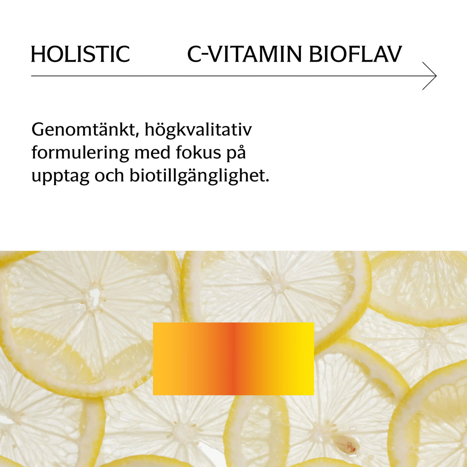 Holistic C-vitamin Bioflav 90 kapslar