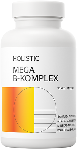 Holistic Mega B-komplex 90 vegetabiliska kapslar