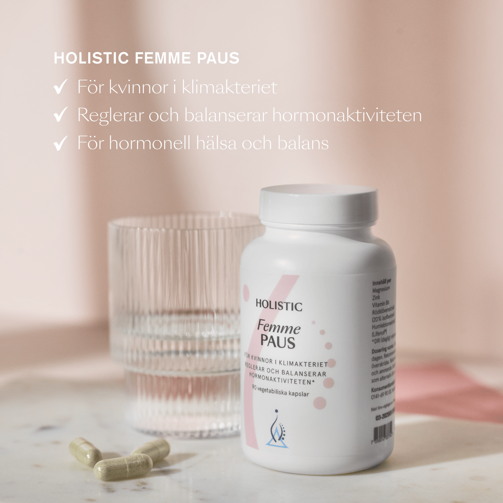 Holistic Femme Paus 90 vegetabiliska kapslar