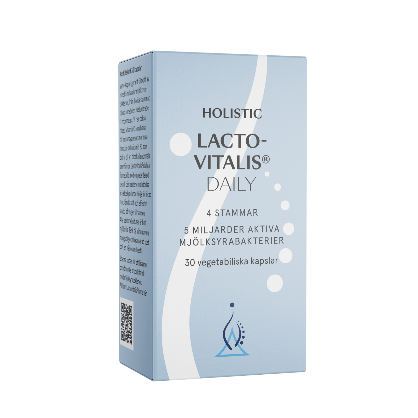 Holistic Lactovitalis®Daily 5 miljarder Mjölksyrabakterier 30 vegetabiliska kapslar