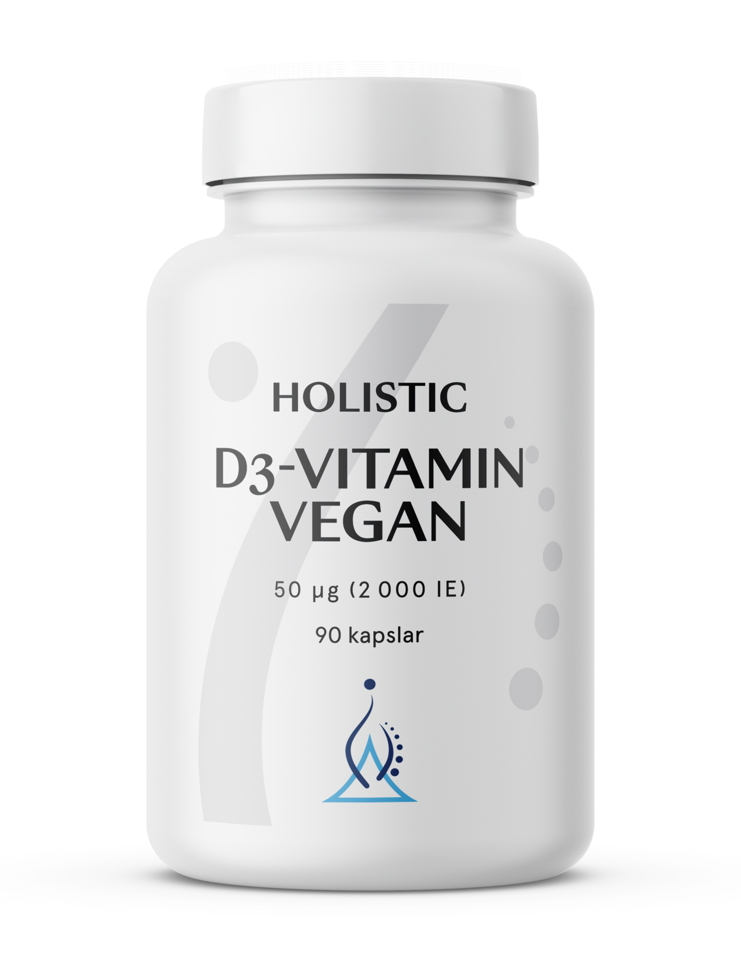 Holistic D3-vitamin vegan 2000IE (50 µg) 90 vegetabiliska kapslar