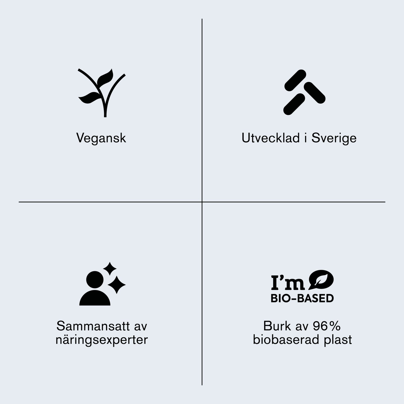 Holistic D3-vitamin vegan 2000IE (50 µg) 90 vegetabiliska kapslar