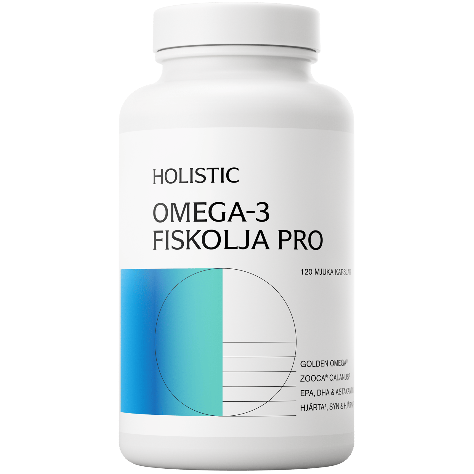 Holistic Omega-3 fiskolja Pro 120 kapslar