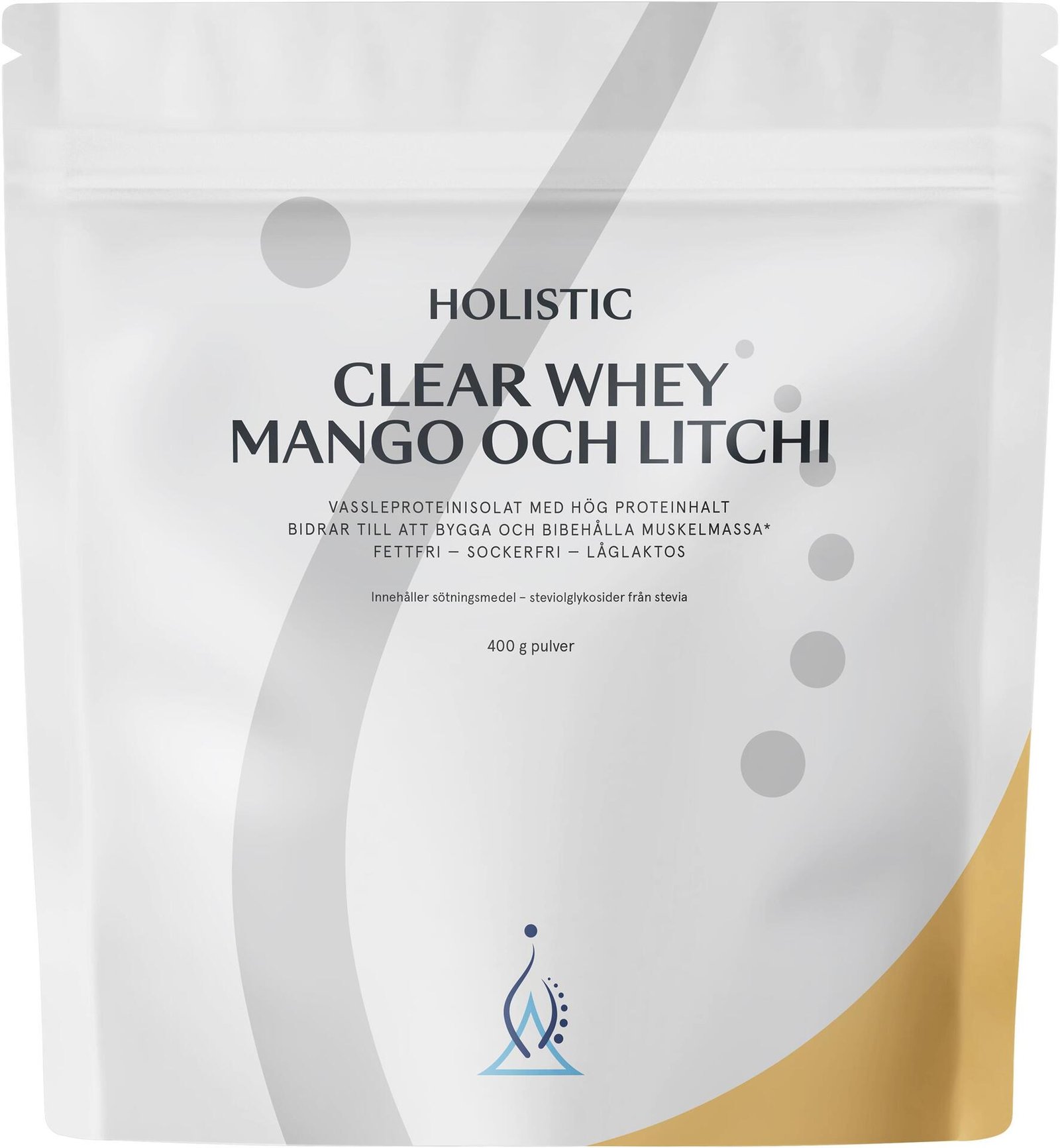 Holistic Clear Whey Mango Litchi Vassleproteinisolat 400 g