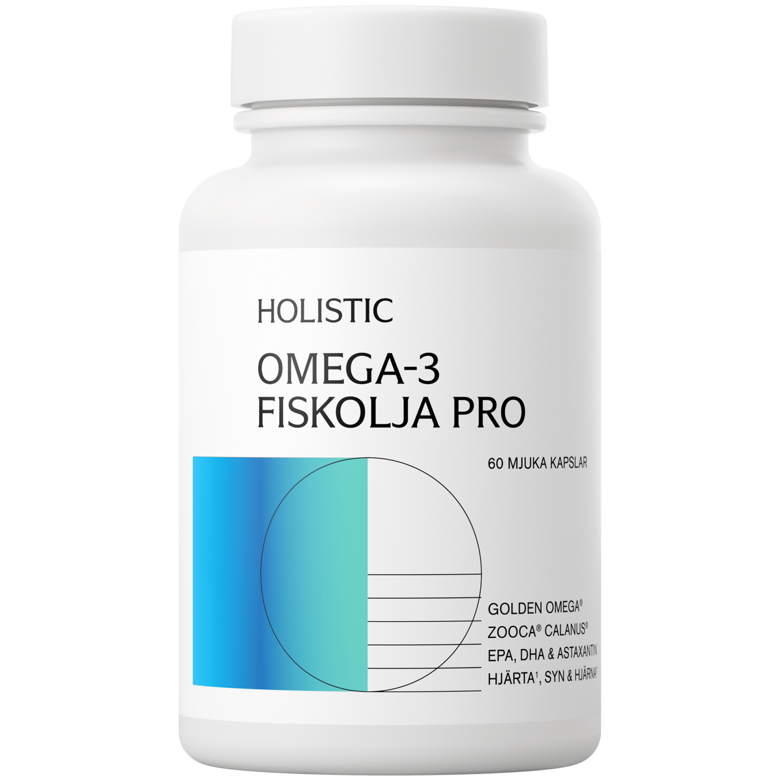 Holistic Omega-3 fiskolja Pro 60 kapslar