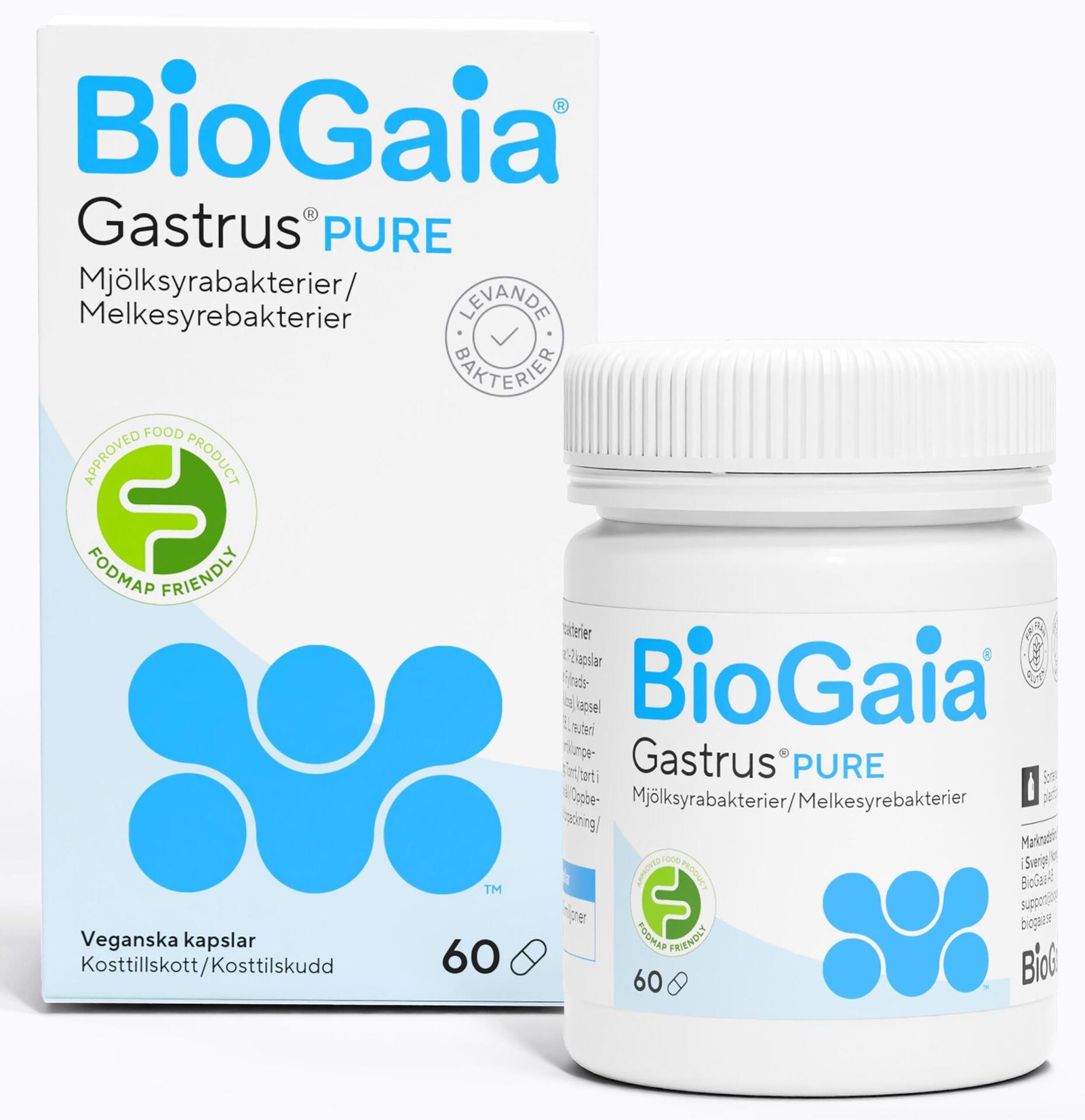 BioGaia® Gastrus® PURE 60 kapslar