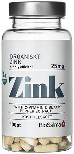 BioSalma Organiskt Zink 25 mg 100 st