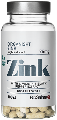 BioSalma Organiskt Zink 25 mg 100 st