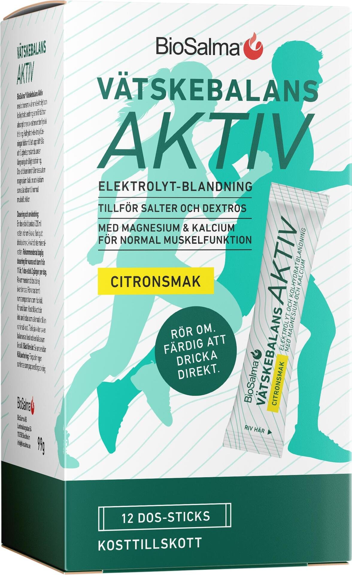BioSalma Vätskebalans Aktiv 12 dos-sticks