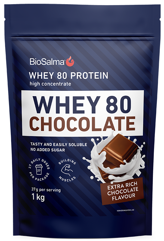 BioSalma Full Whey Protein 80 Choklad 1000g
