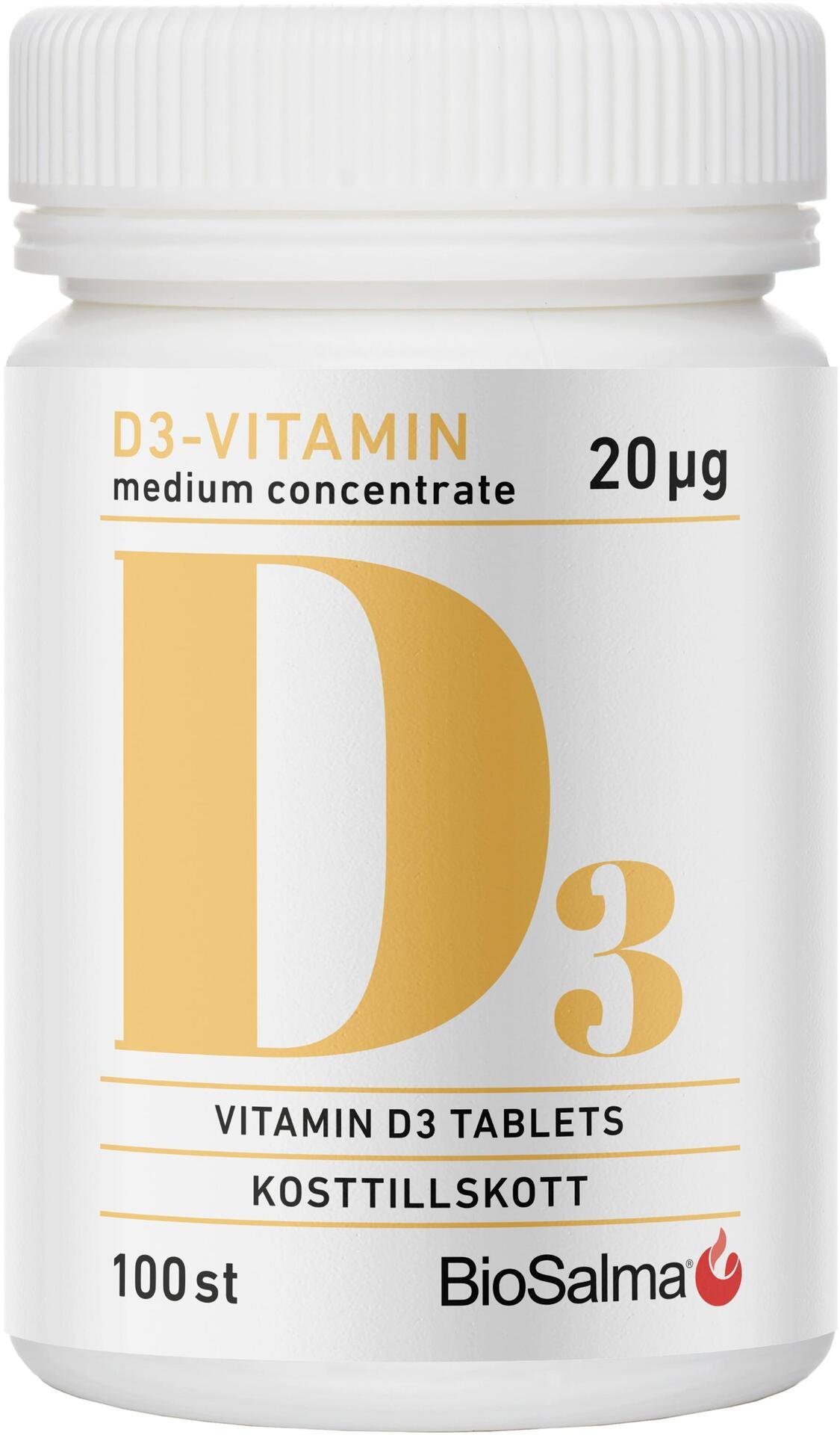 BioSalma D3 vitamin medium concentrate 20ug
