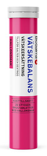 BioSalma Vätskebalans Hallon 20 brustabletter