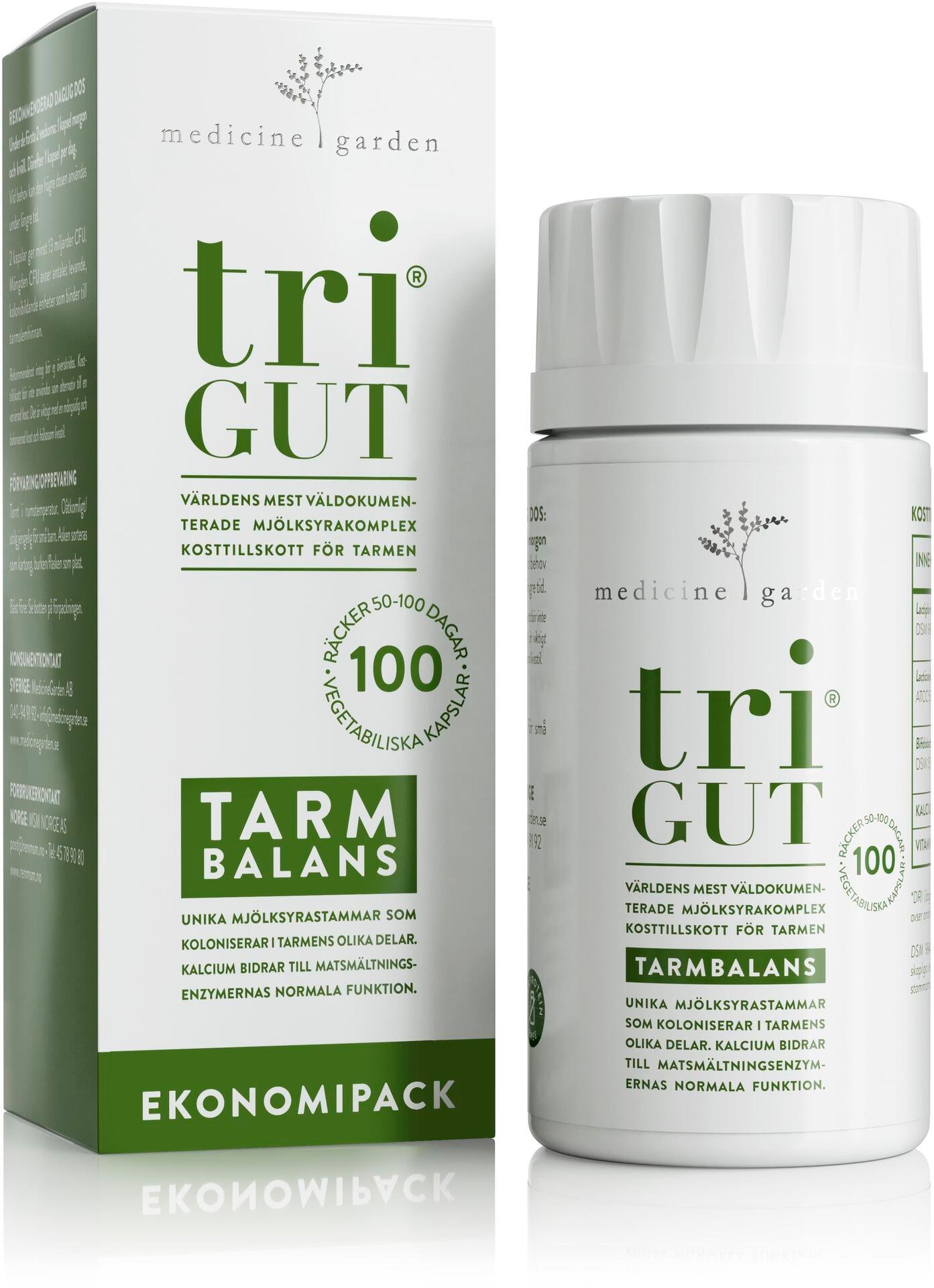 Medicine Garden triGUT Tarmbalans 100 kapslar