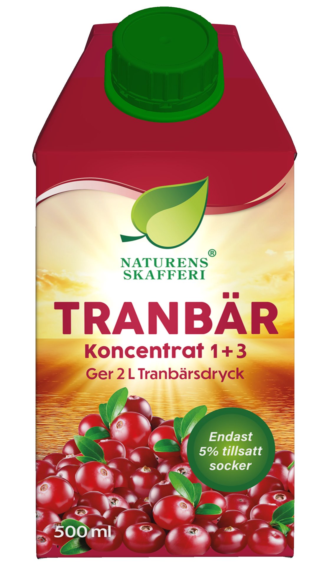 Naturens Skafferi Tranbär Koncentrat 1+3 500 ml