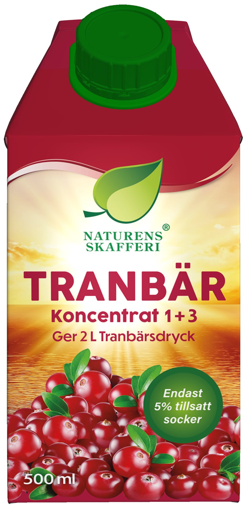 Naturens Skafferi Tranbär Koncentrat 1+3 500 ml