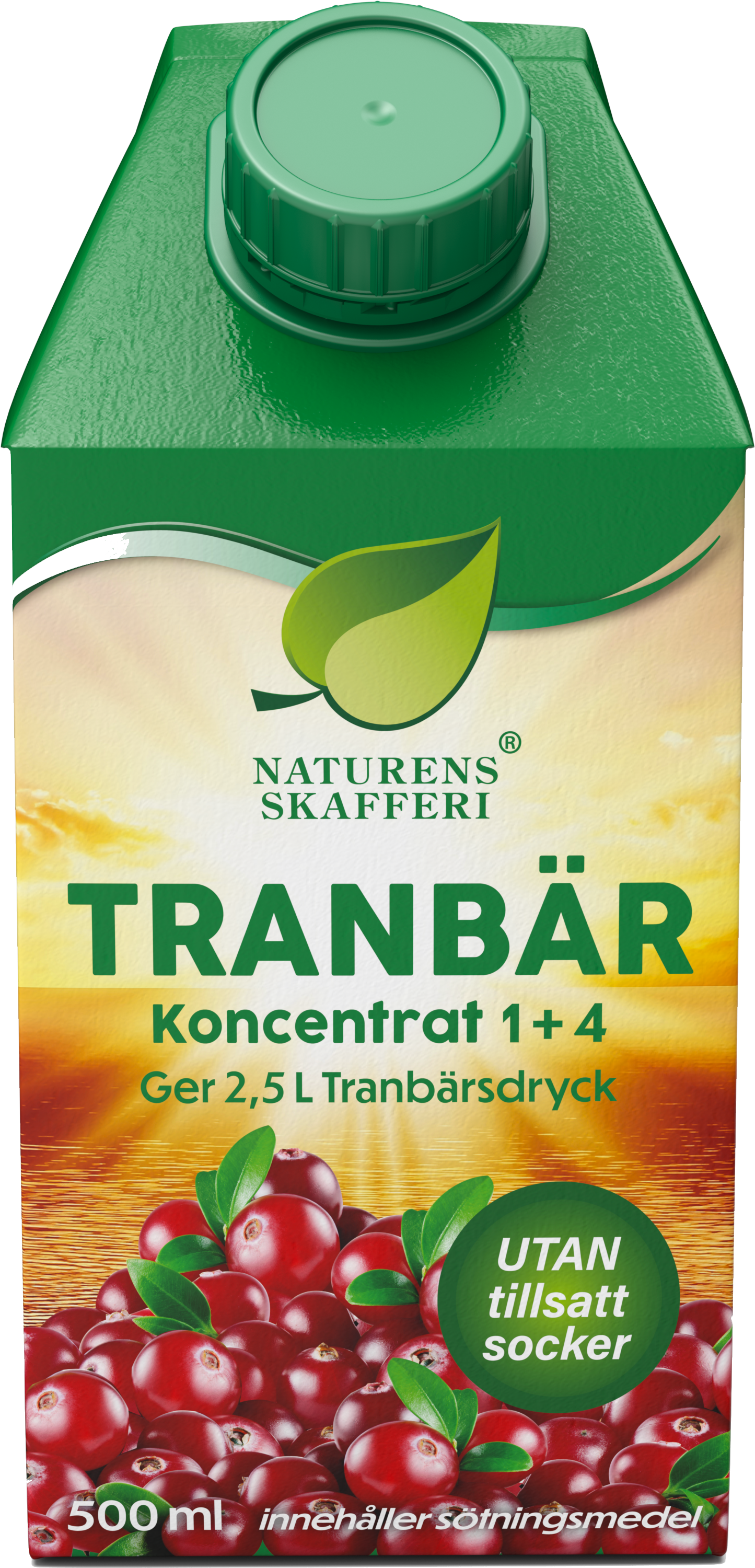 Naturens Skafferi Tranbär Koncentrat Sockerfri 500 ml