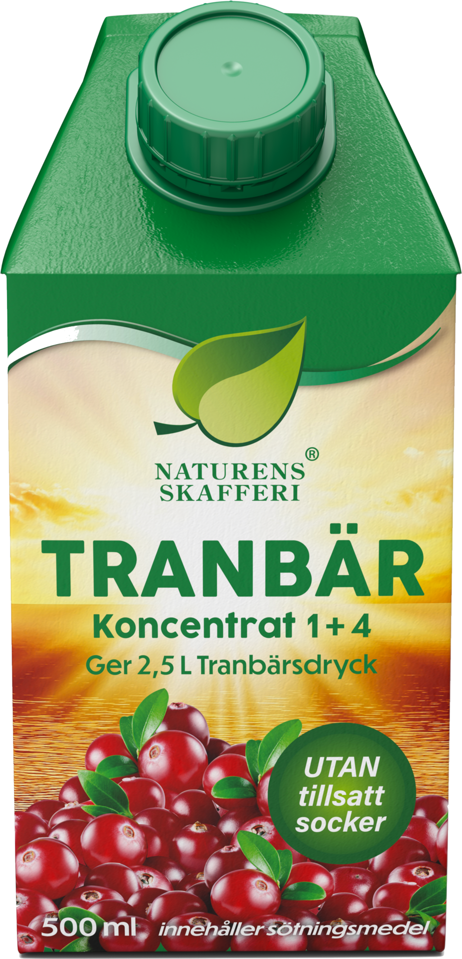 Naturens Skafferi Tranbär Koncentrat Sockerfri 500 ml