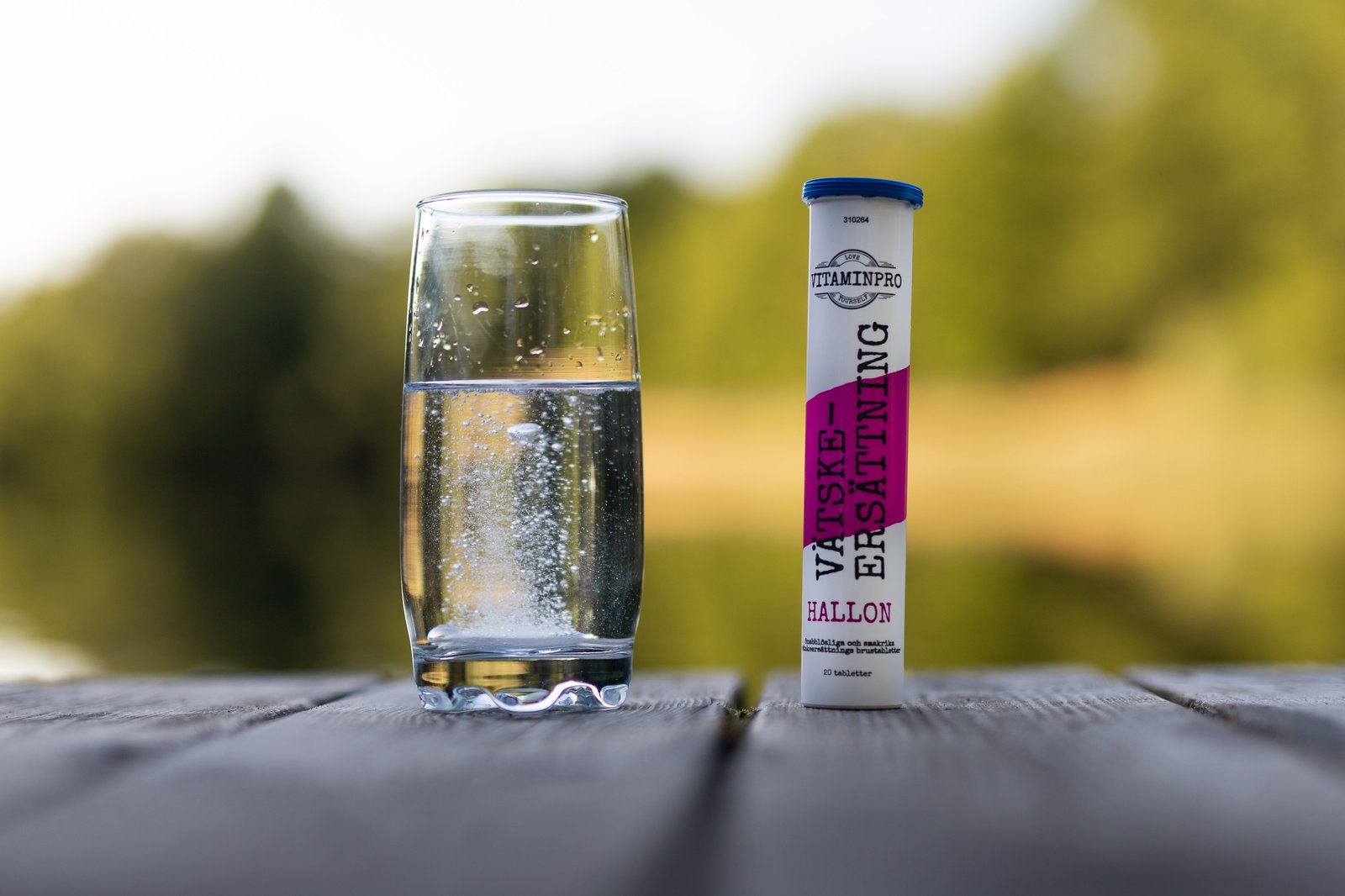 Vitaminpro Vätskeersättning Brus Hallon 20 st