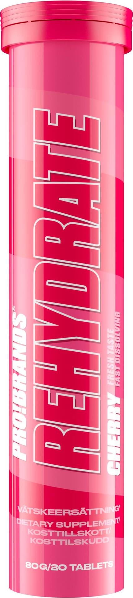 ProBrands Rehydrate Effervescent Cherry 20 brustabletter