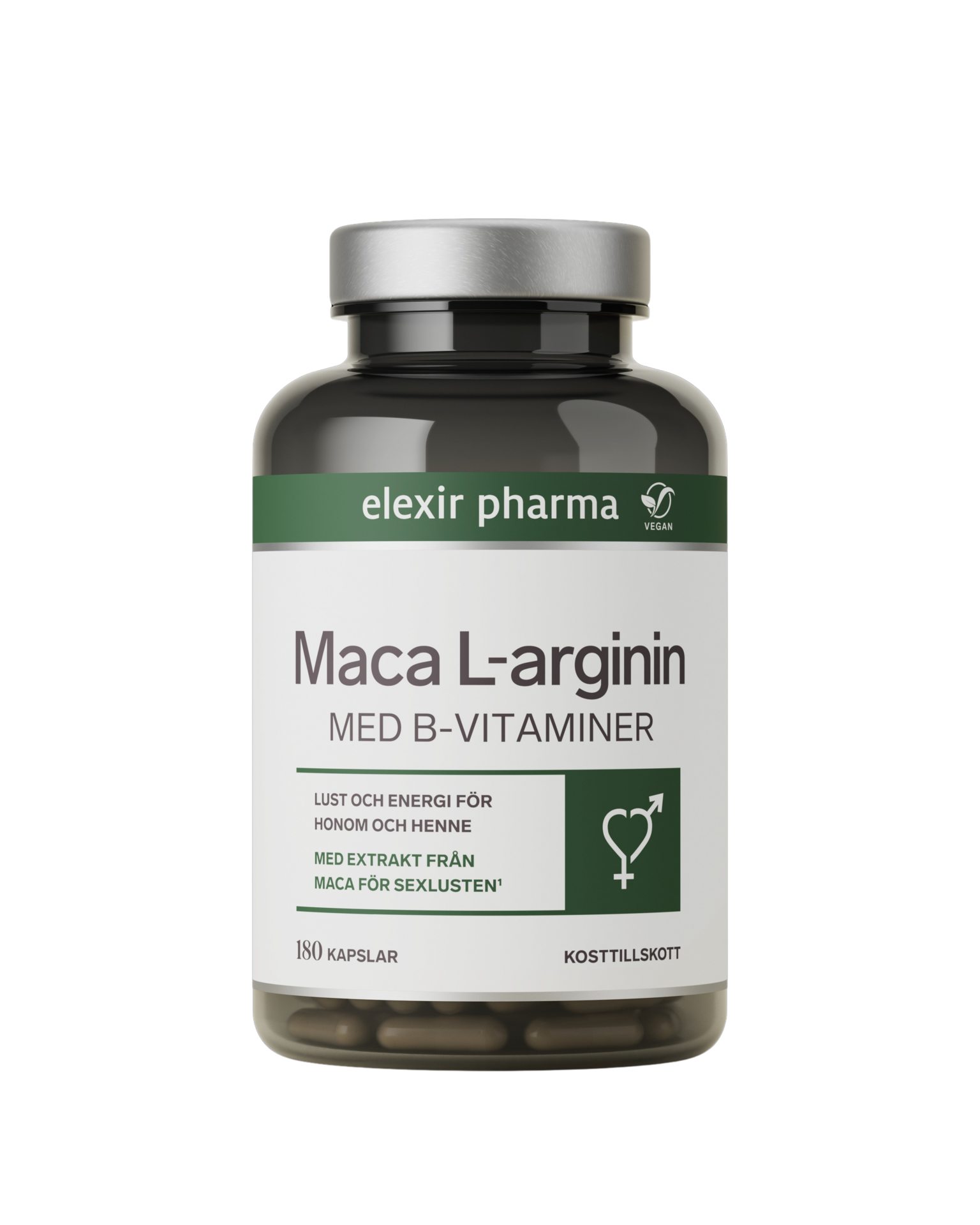 Elexir Pharma Maca L-arginin 180 kapslar