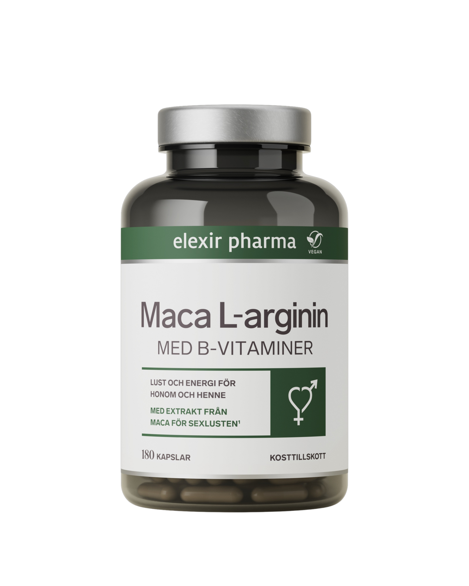 Elexir Pharma Maca L-arginin 180 kapslar