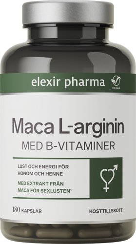 Elexir Pharma Maca L-arginin 180 kapslar
