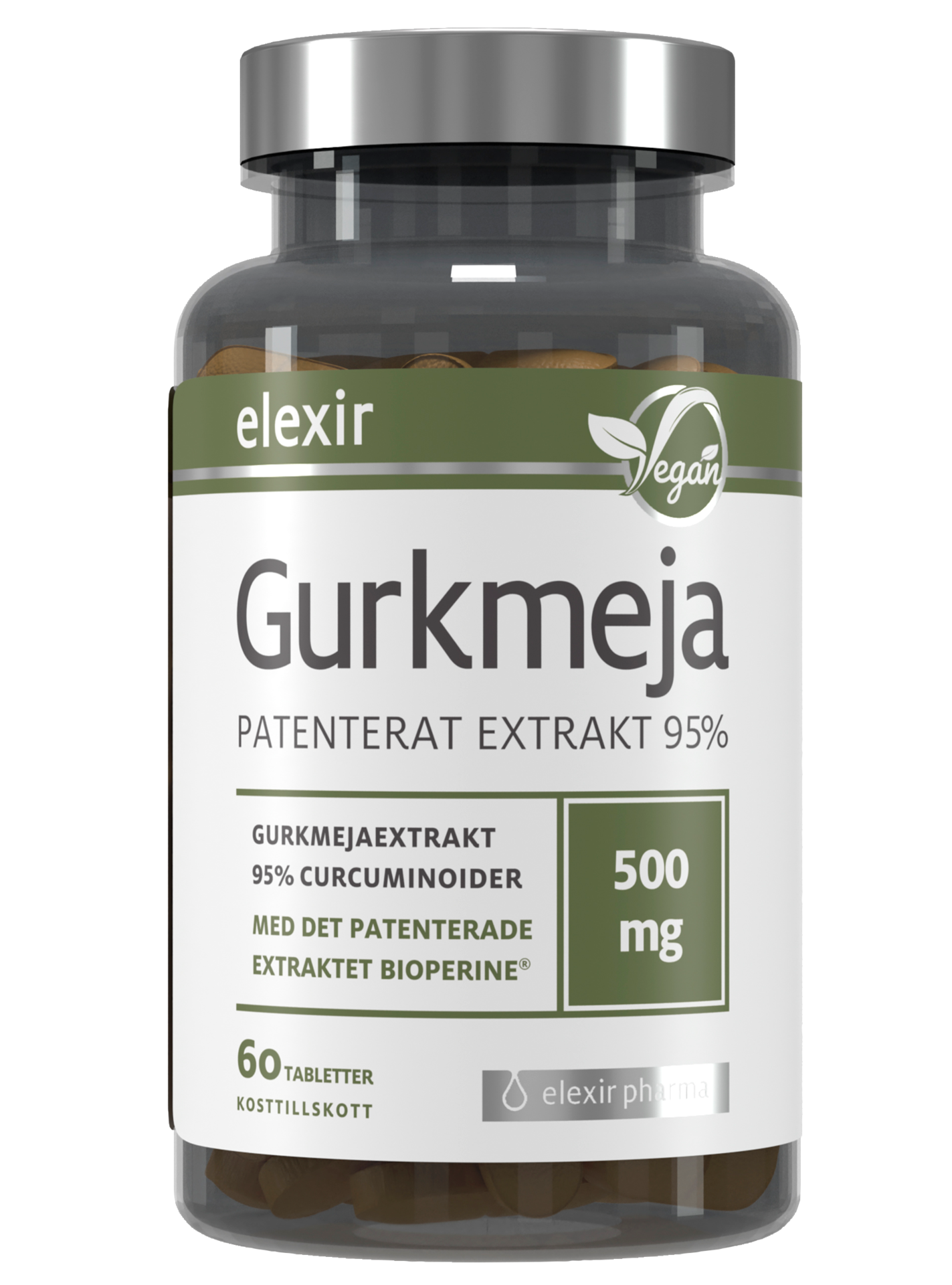 Elexir Gurkmeja Kosttillskott 60 tabletter