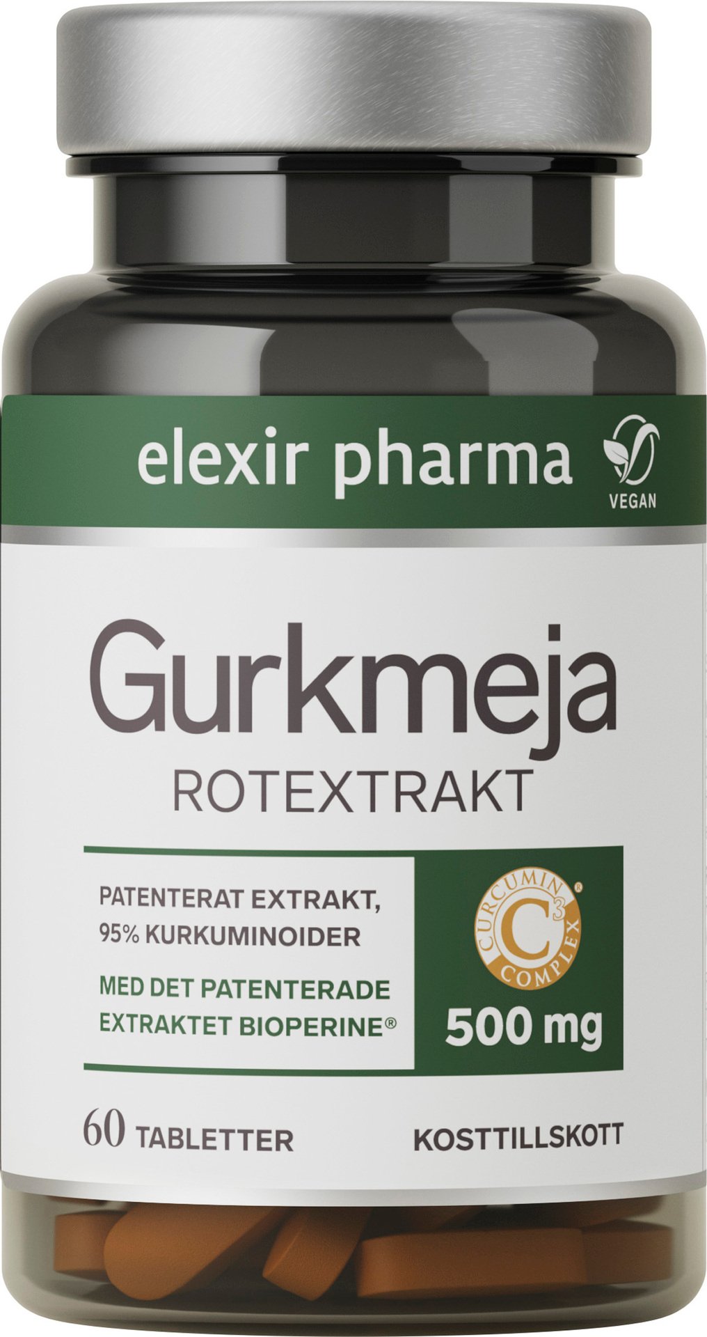 Elexir Pharma Gurkmeja 60 tabletter
