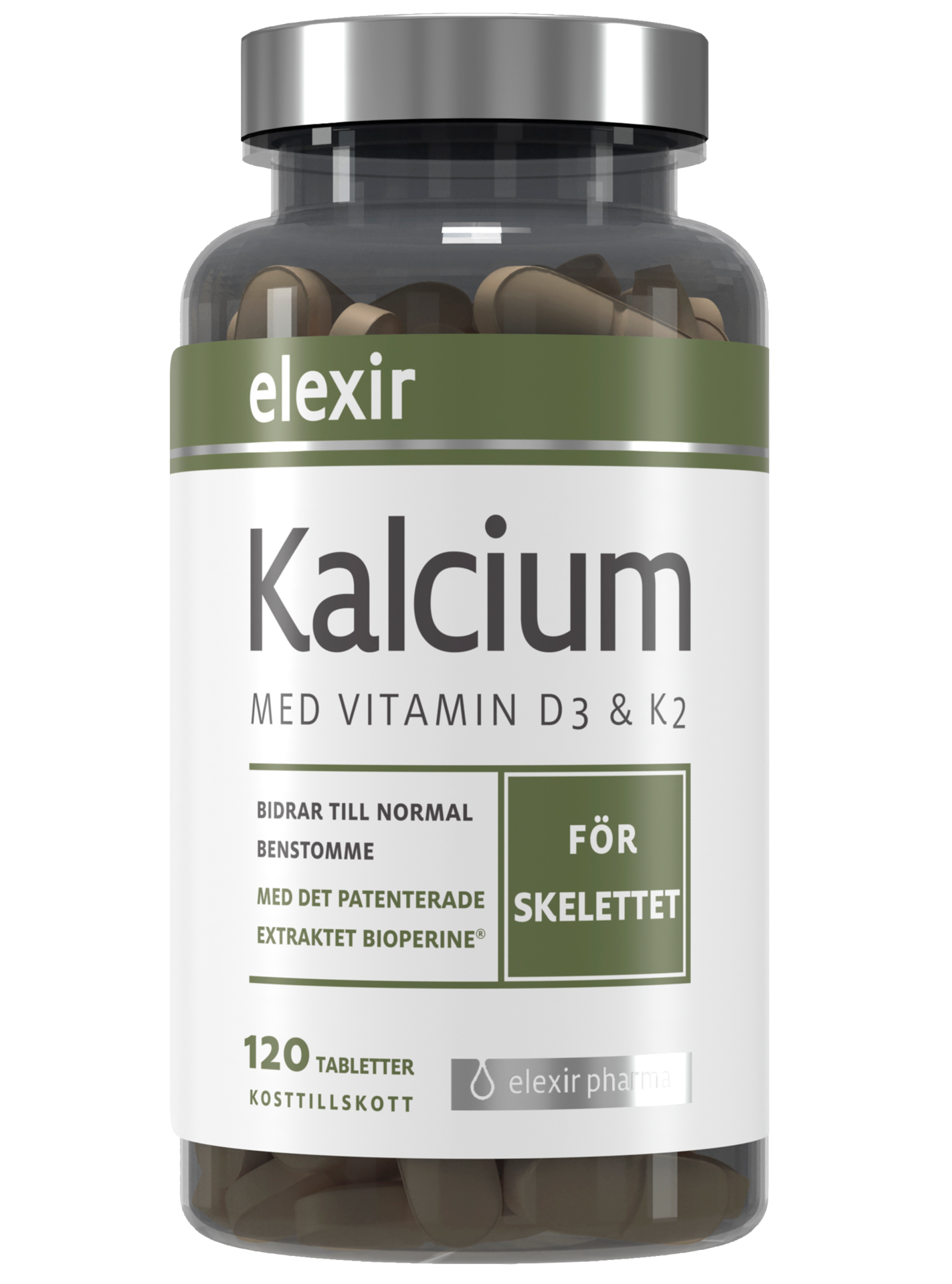 Elexir Kalcium 120 tabletter