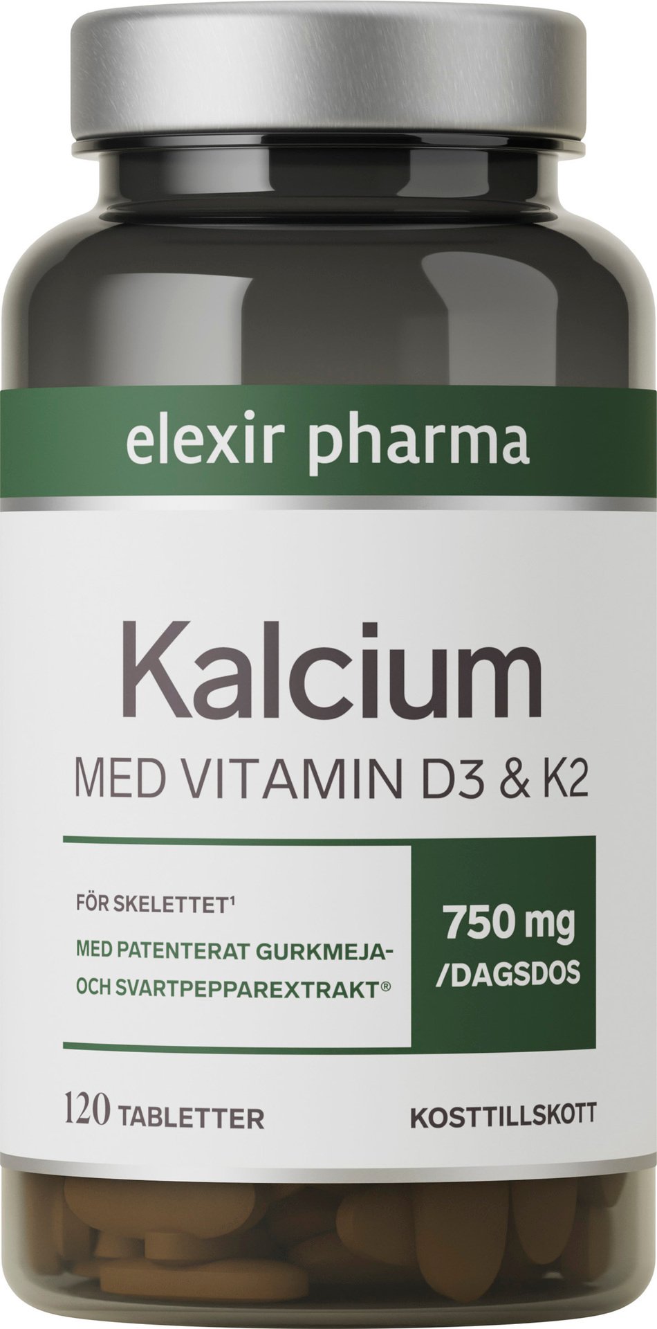 Elexir Pharma Kalcium 120 tabletter