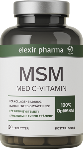 Elexir Pharma MSM + Vitamin-C 120 tabletter